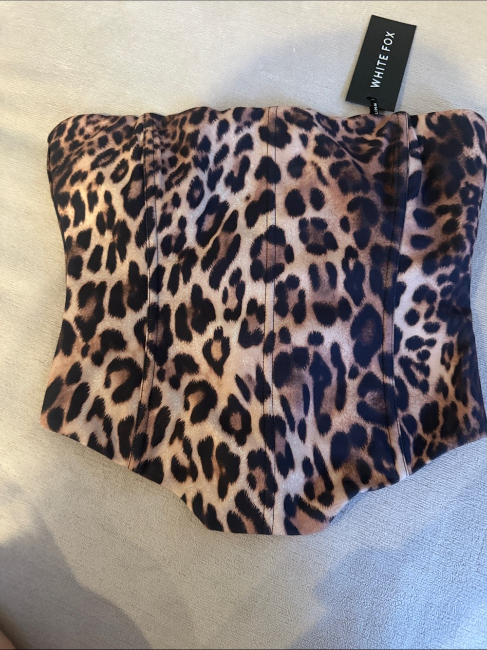 White fox corset – Leopard size S paid $60 - Picture 2 of 5